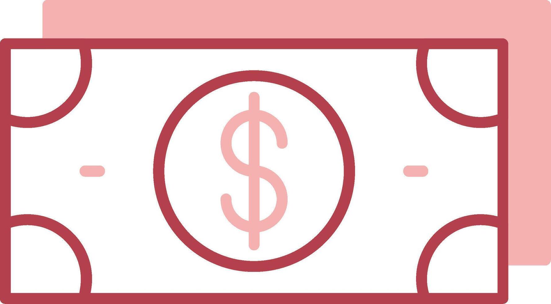 Money Solid Two Color Icon vector