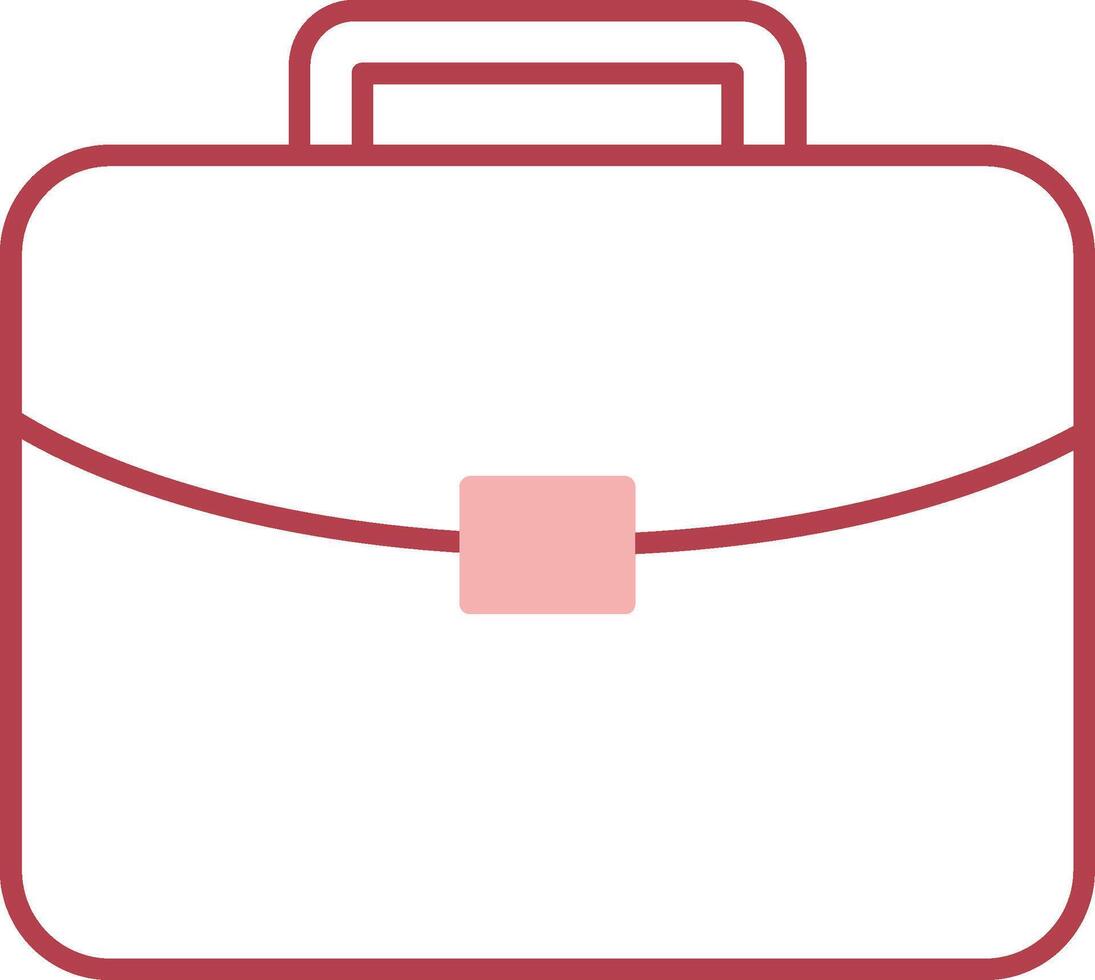 Brief Solid Two Color Icon vector