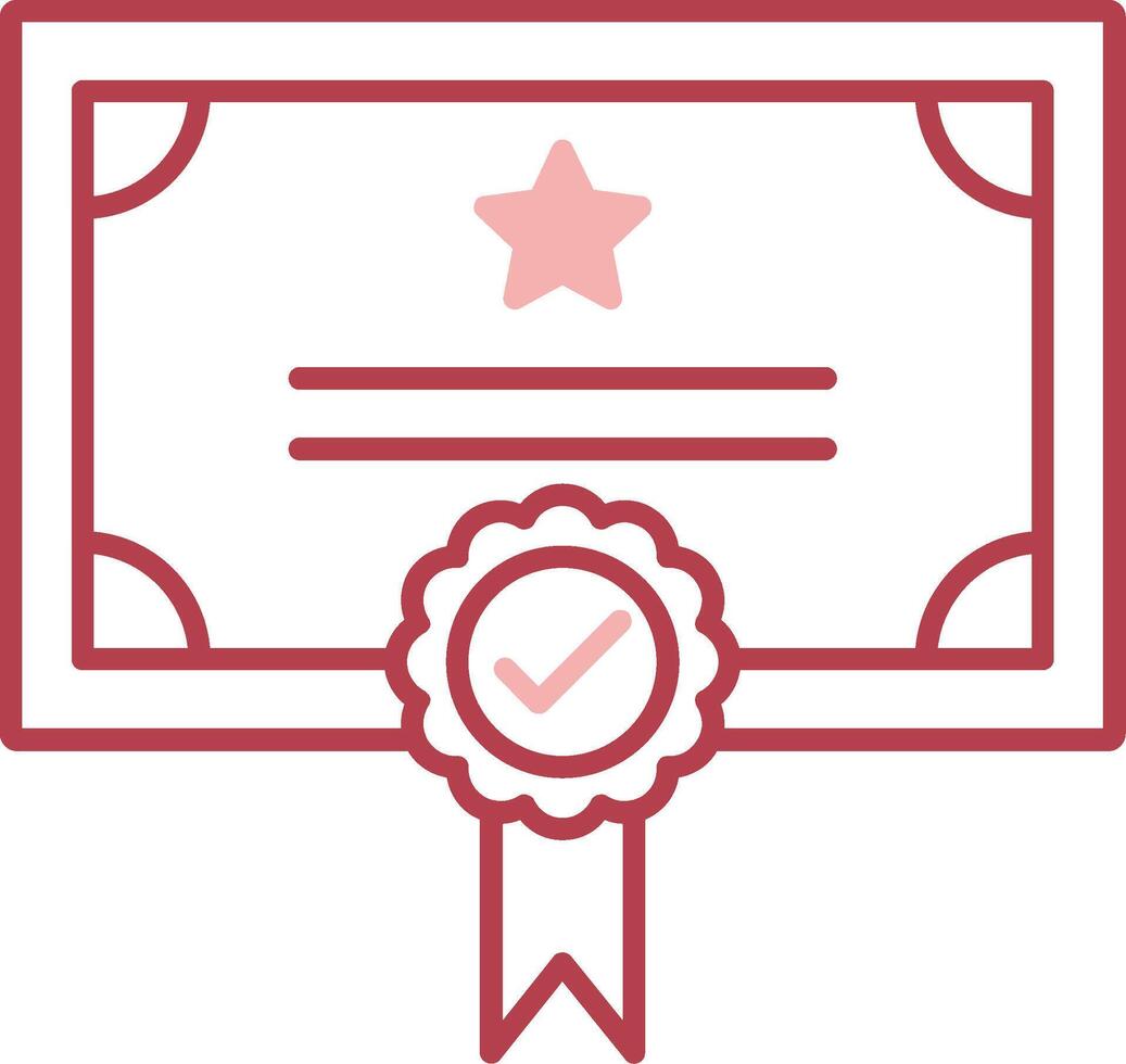 Qualify Solid Two Color Icon vector