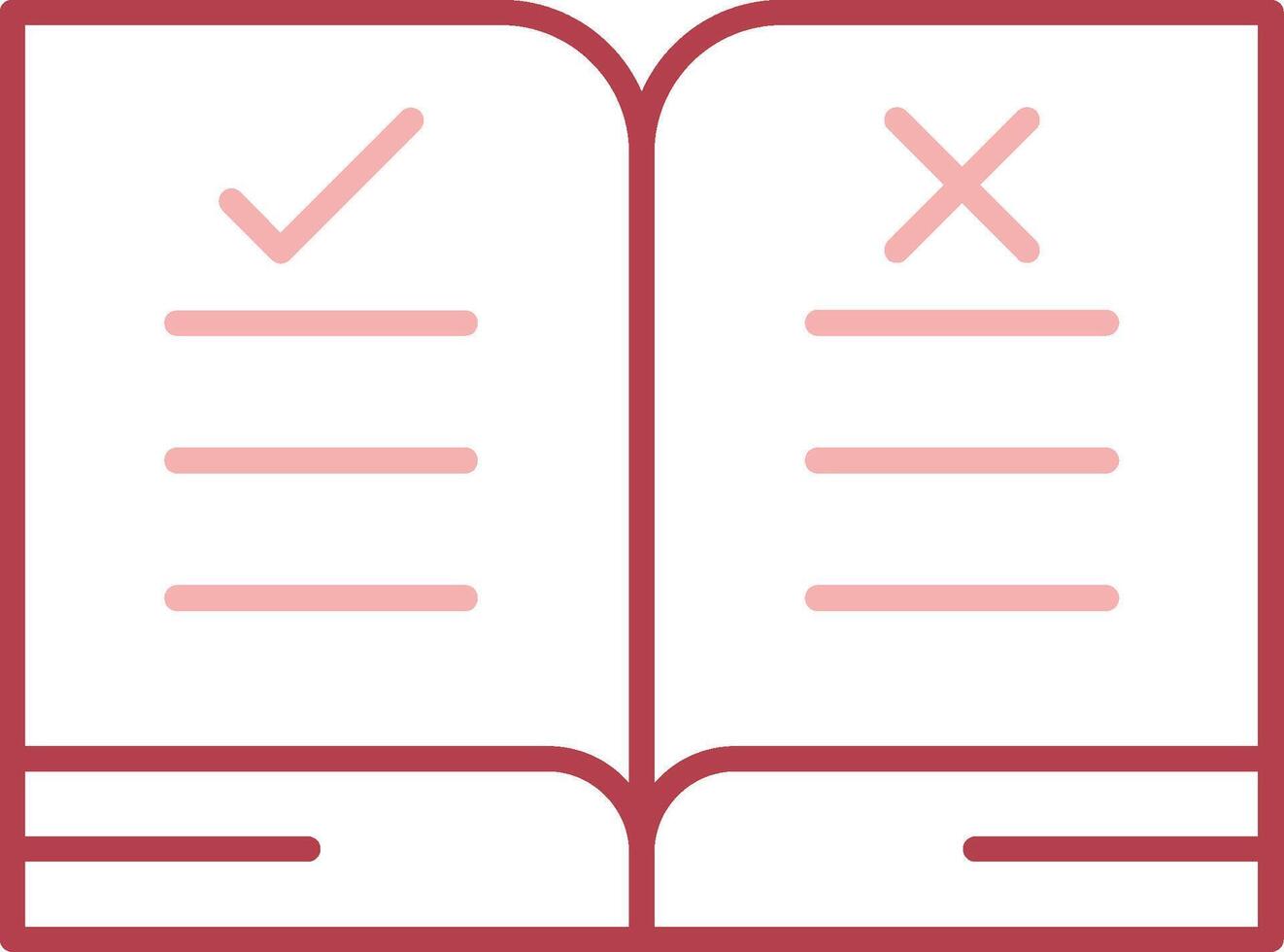 Guidelines Solid Two Color Icon vector