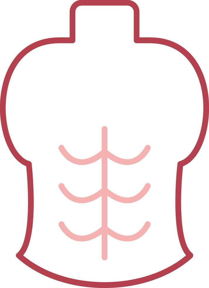 Abs Solid Two Color Icon vector
