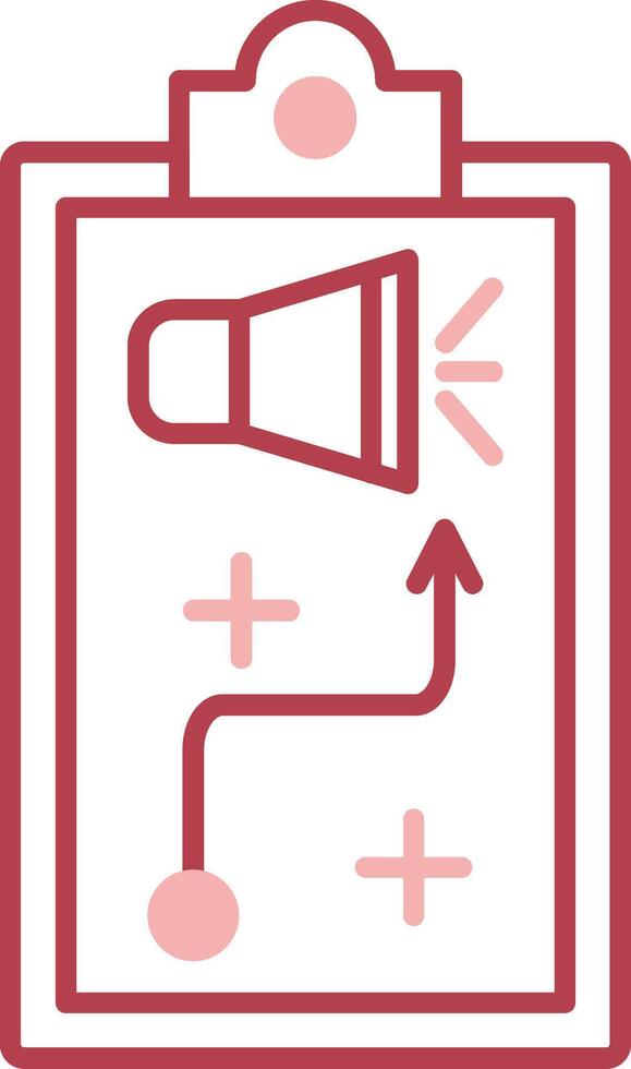Strategy Solid Two Color Icon vector