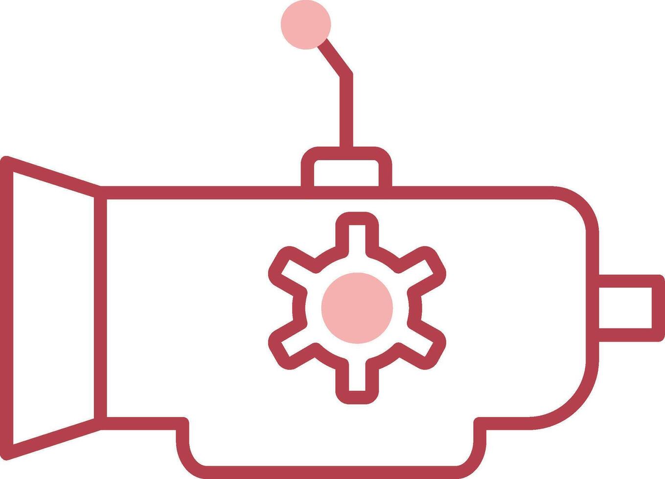 Gearbox Solid Two Color Icon vector