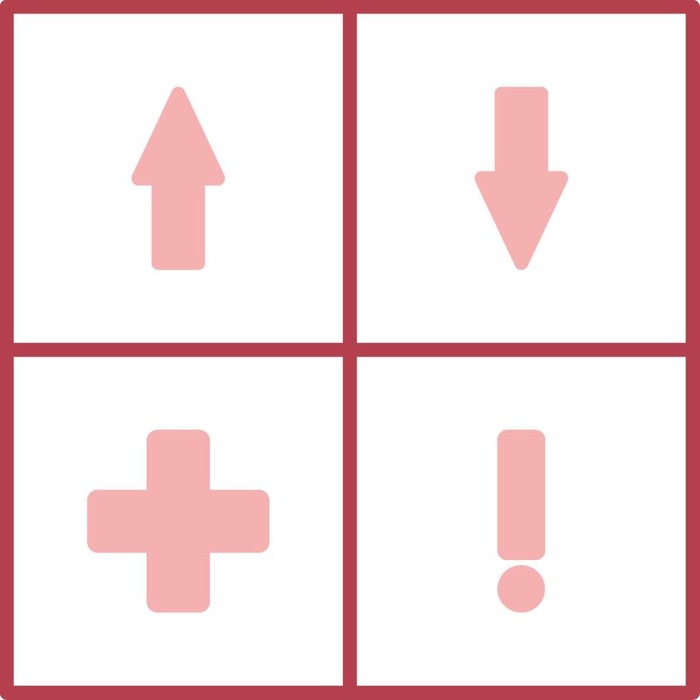 Swot Analysis Solid Two Color Icon vector