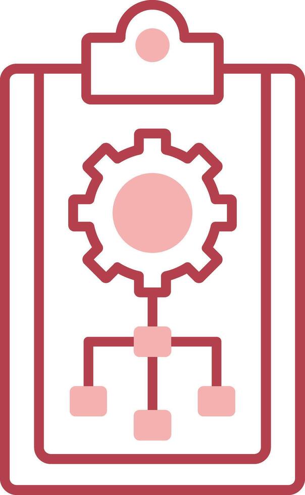 Planning Solid Two Color Icon vector