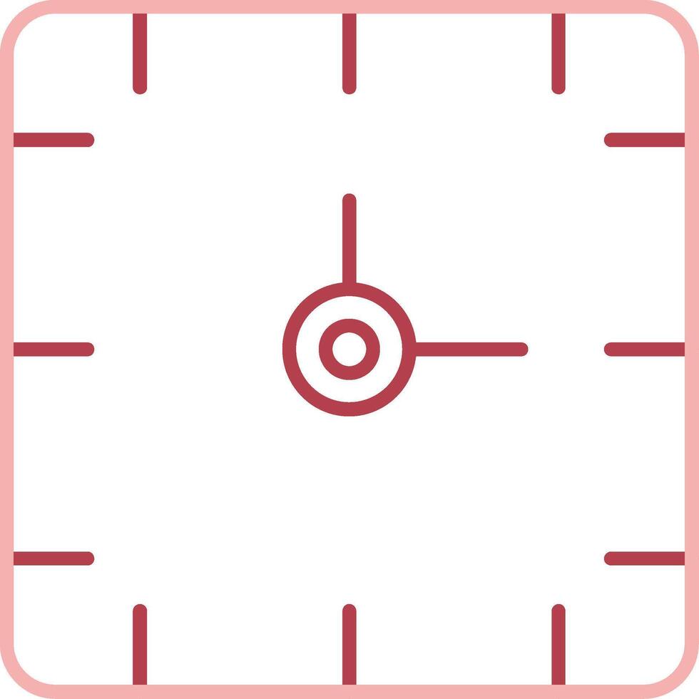 Clock Solid Two Color Icon vector