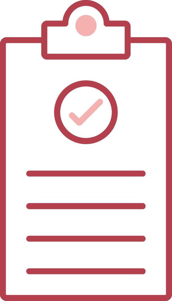 Checklist Solid Two Color Icon vector