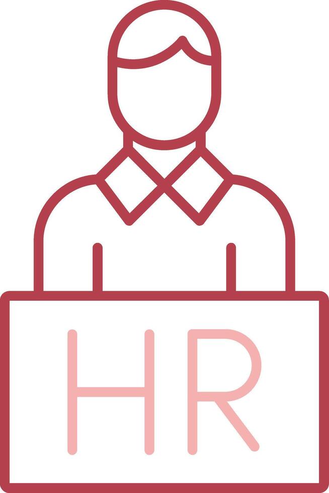 Human Resources Solid Two Color Icon vector