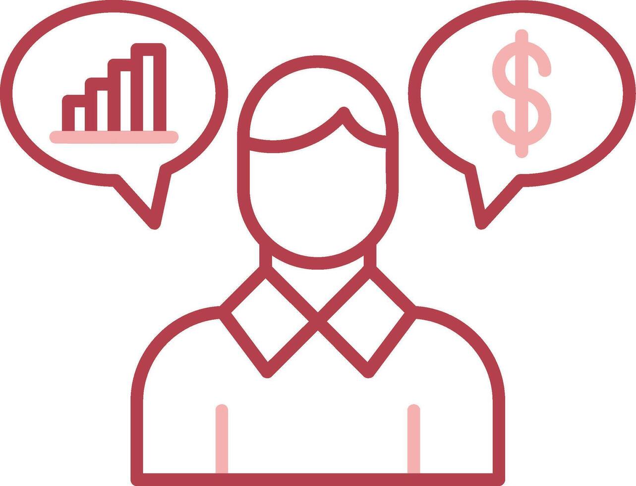 Financial Consultant Solid Two Color Icon vector