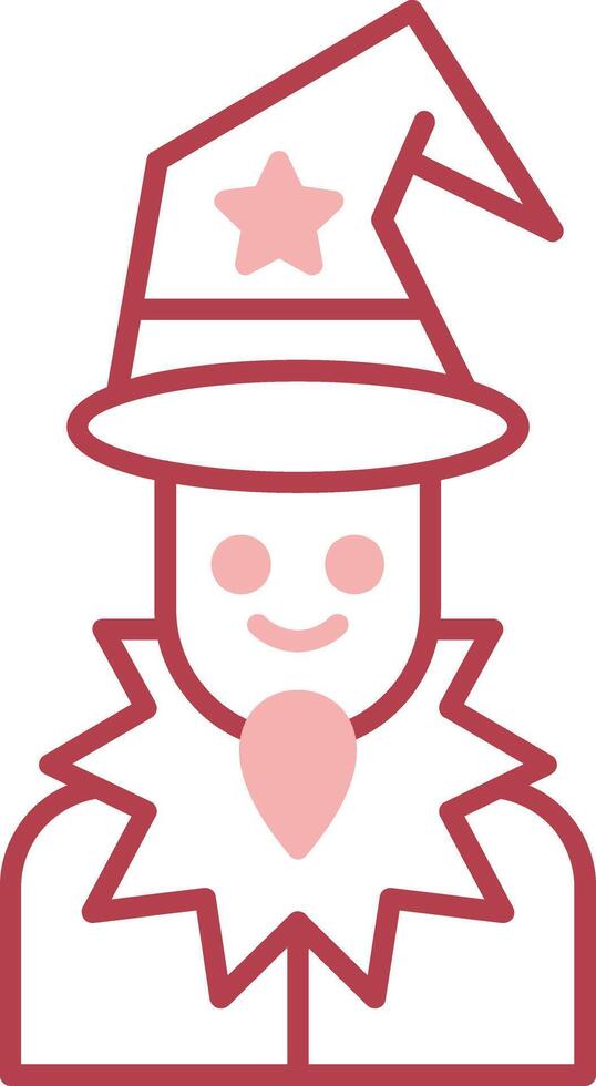 Wizard Solid Two Color Icon vector