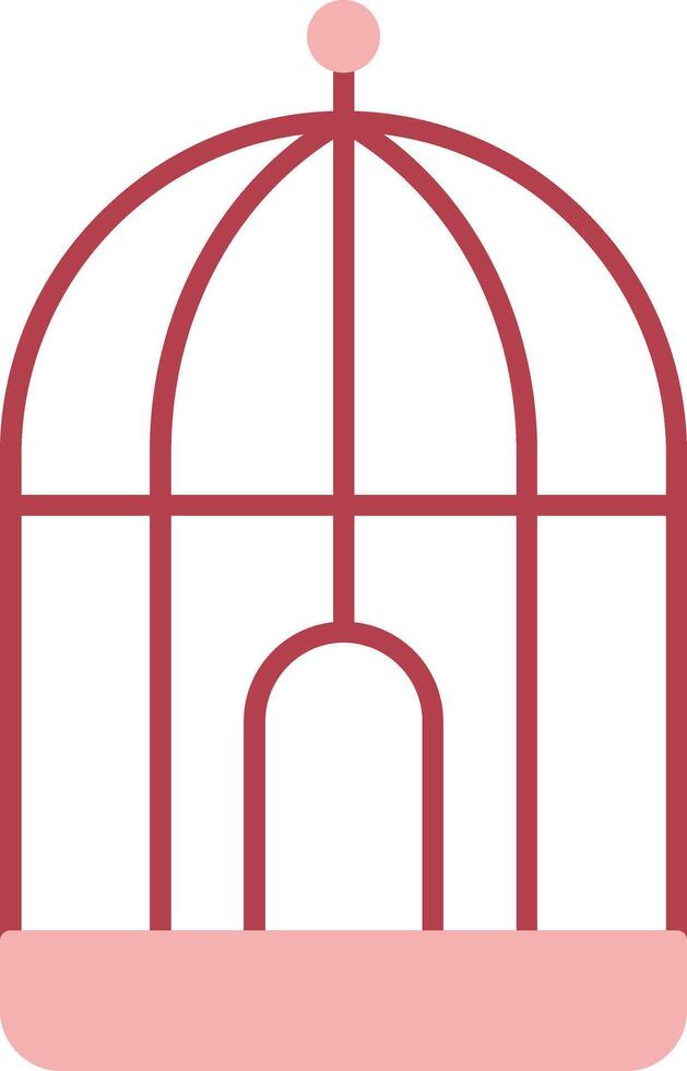 Circus Cage Solid Two Color Icon vector