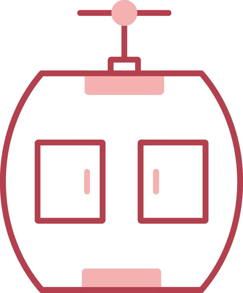 Gondola Solid Two Color Icon vector