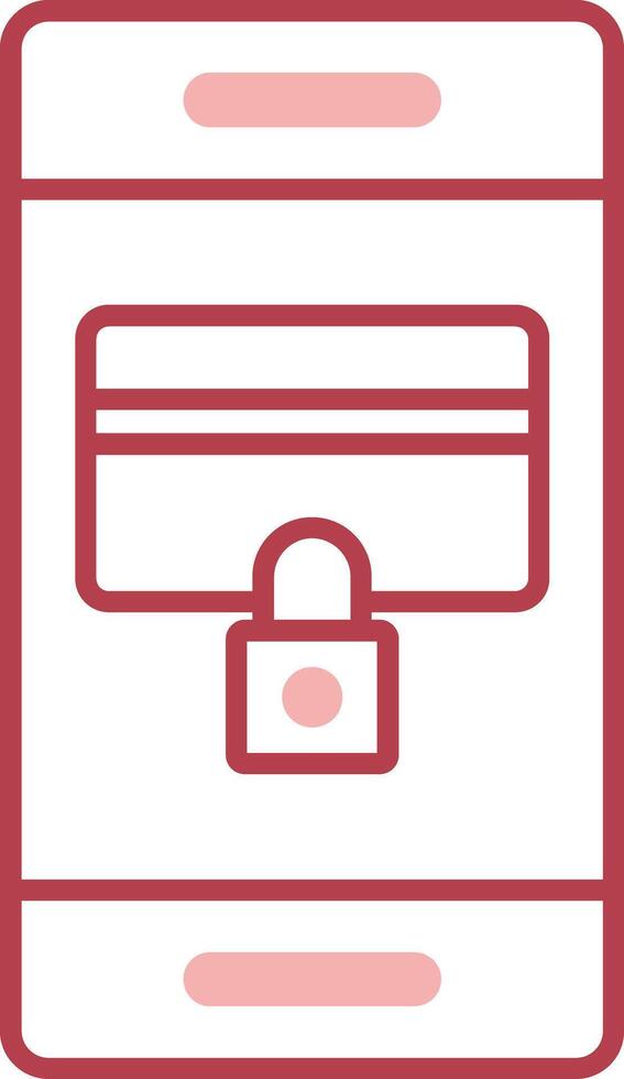 Secure Payment Solid Two Color Icon vector