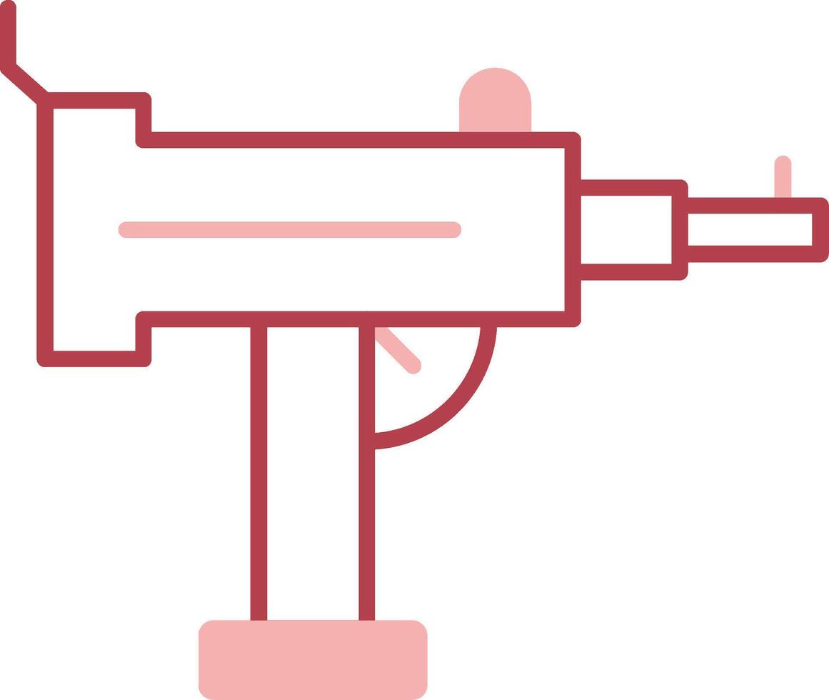 Uzi Solid Two Color Icon vector