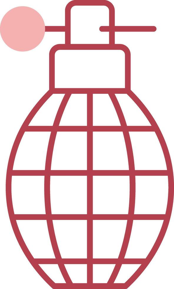 Grenade Solid Two Color Icon vector