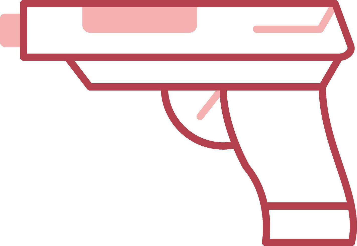 Revolver Solid Two Color Icon vector