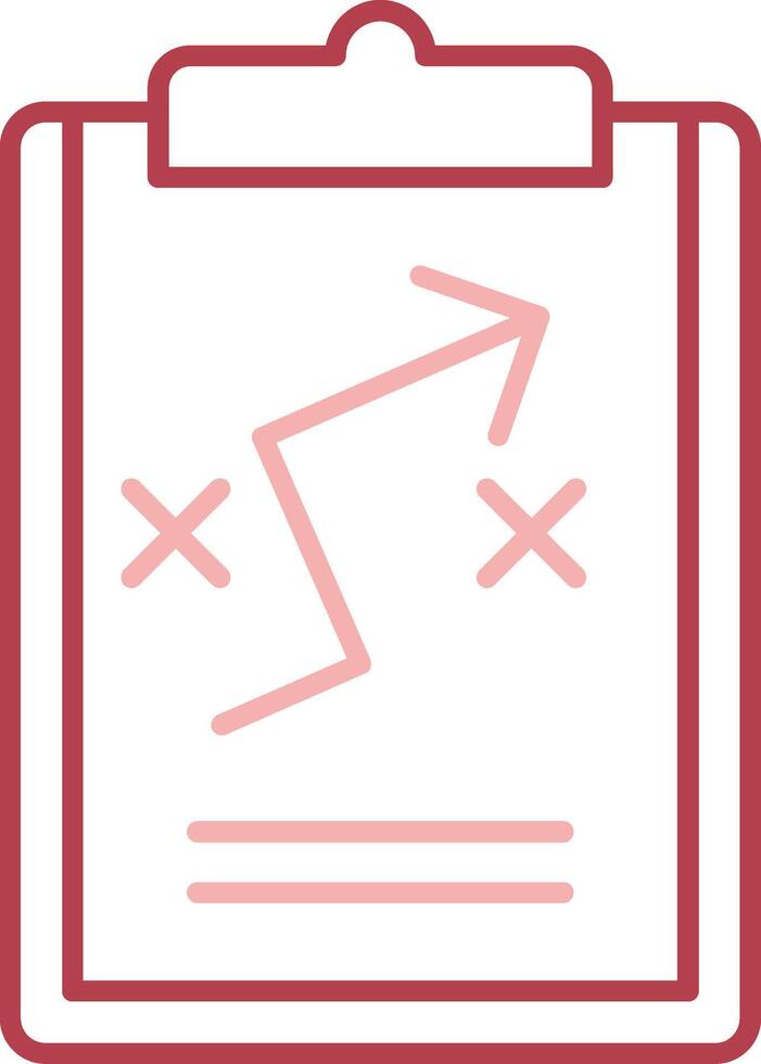 Plan Solid Two Color Icon vector