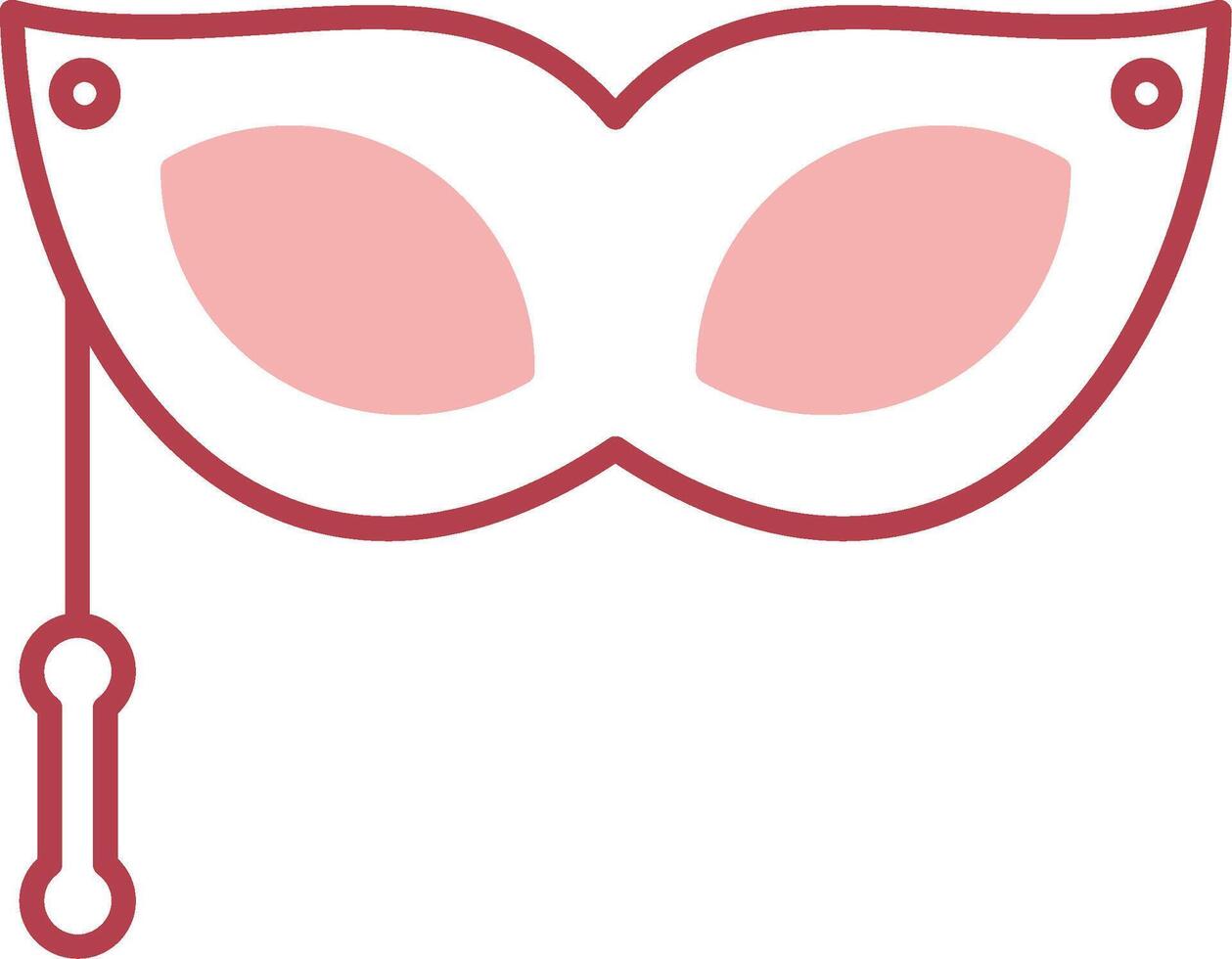 Eye Mask Solid Two Color Icon vector