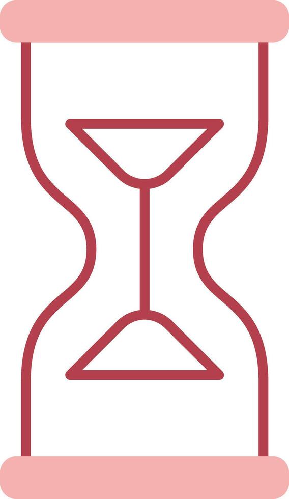 Hourglass Solid Two Color Icon vector