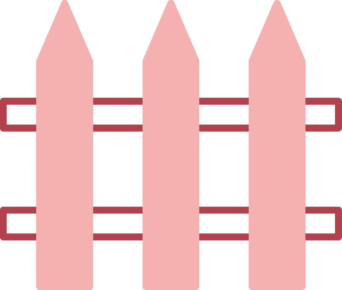 Fencing Solid Two Color Icon vector
