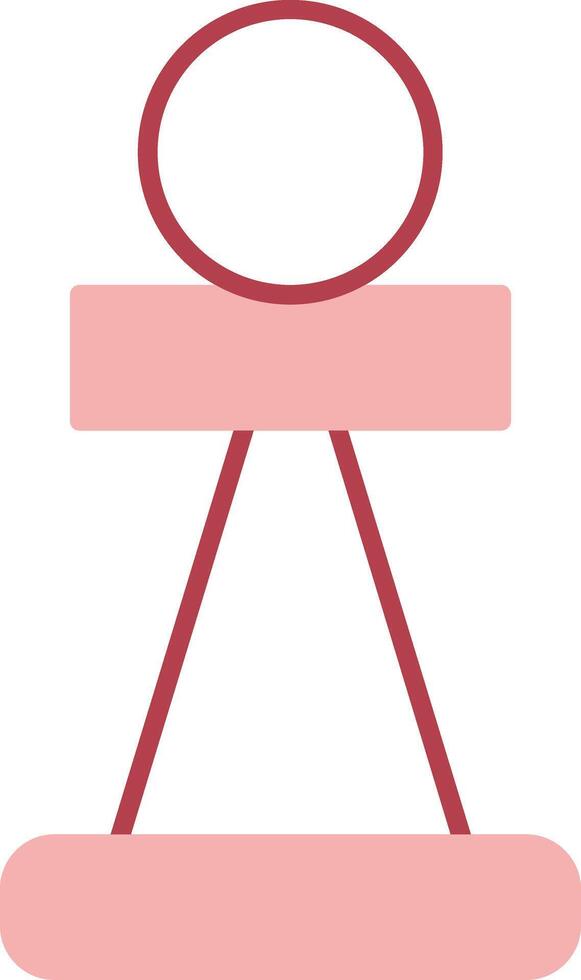 Pawn Solid Two Color Icon vector