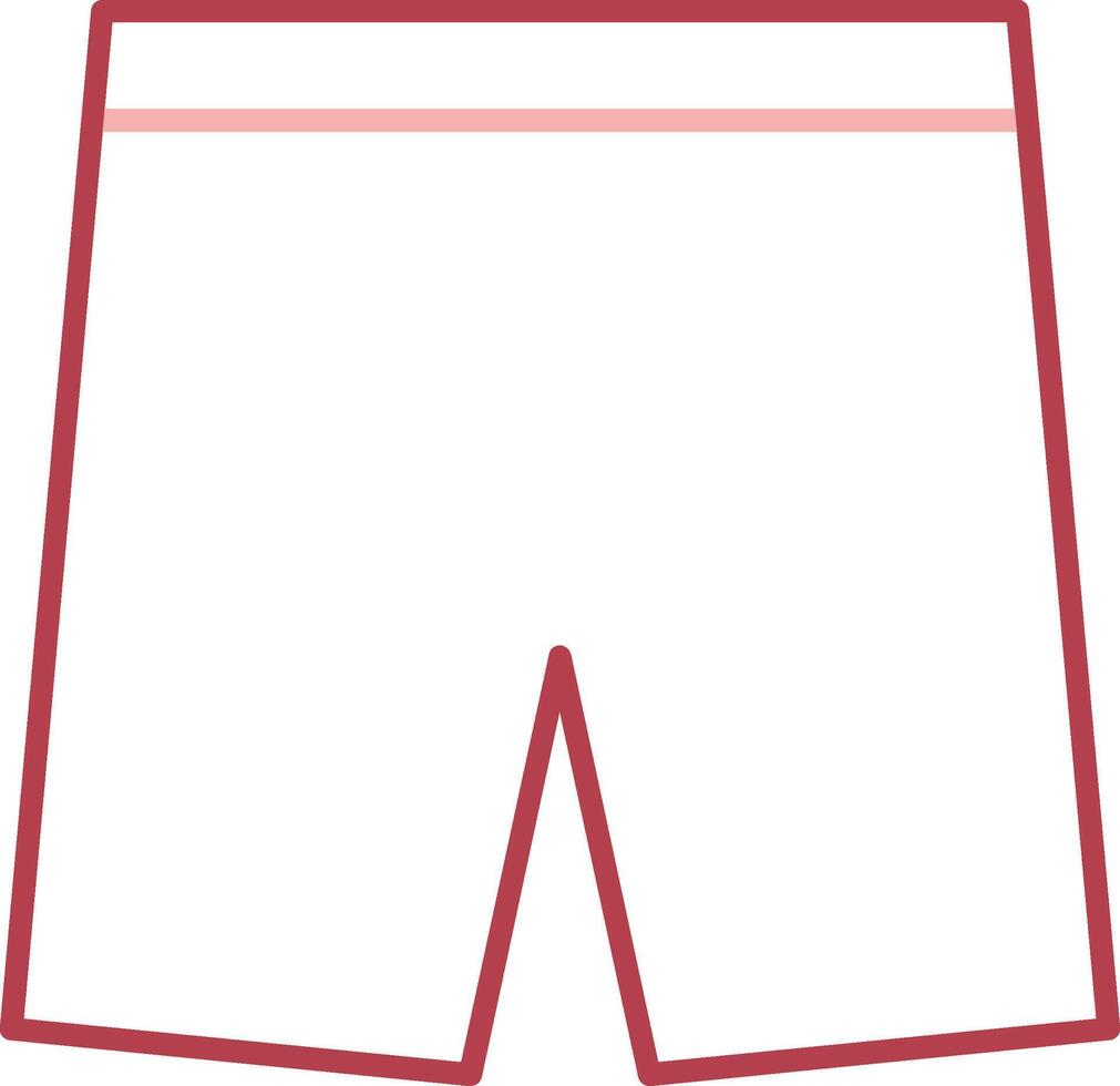 Shorts Solid Two Color Icon vector