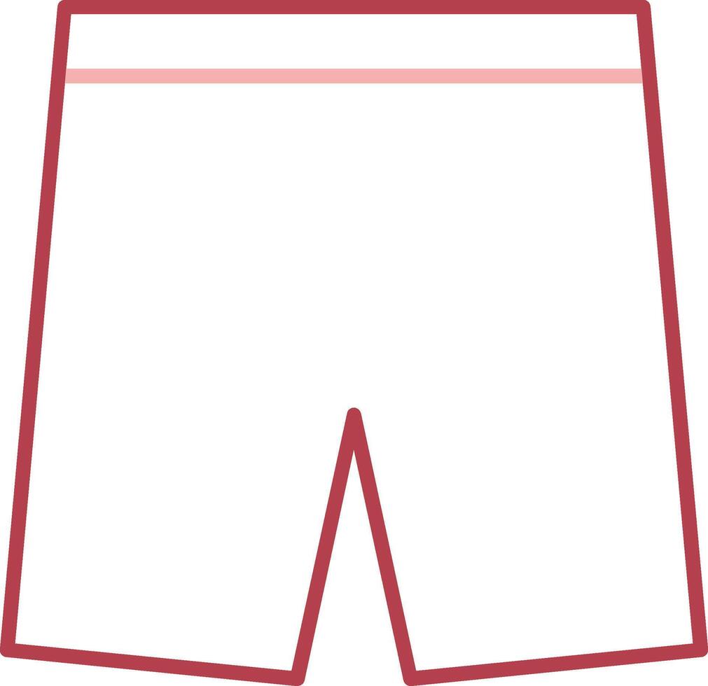 Shorts Solid Two Color Icon vector