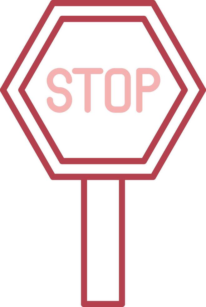Pit Stop Solid Two Color Icon vector