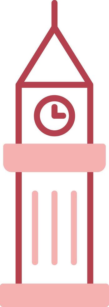 Tower Solid Two Color Icon vector