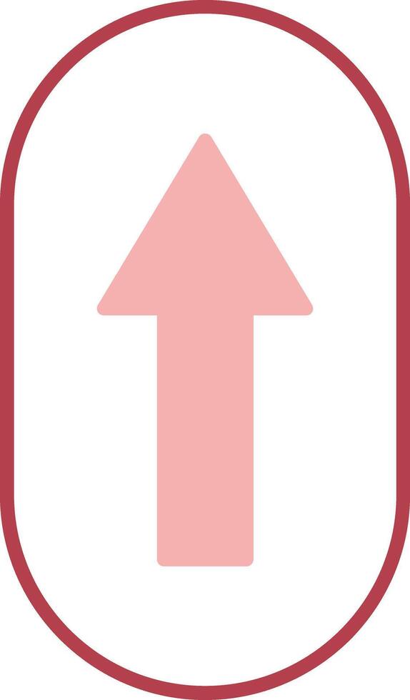 Scroll Up Solid Two Color Icon vector