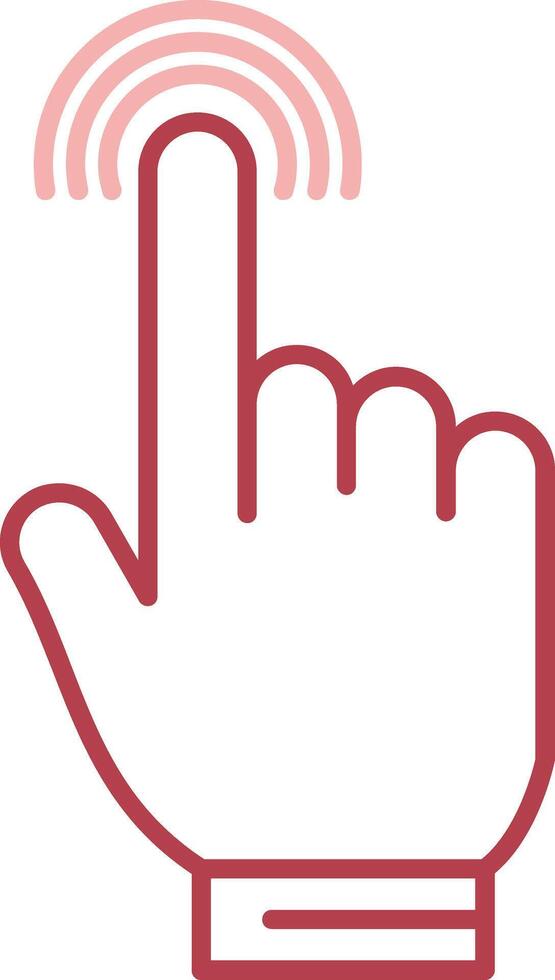 Tap Solid Two Color Icon vector