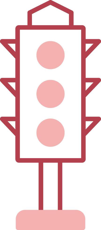 Traffic Lights Solid Two Color Icon vector