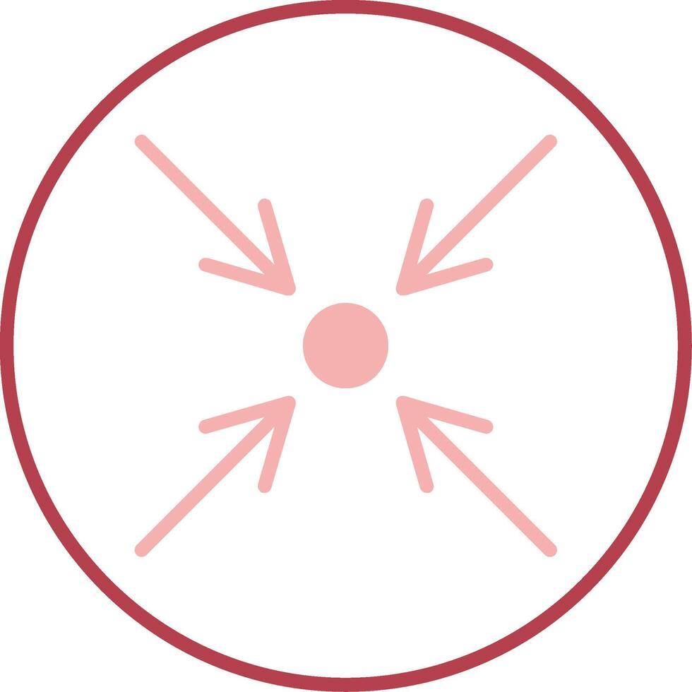 Minimize Solid Two Color Icon vector