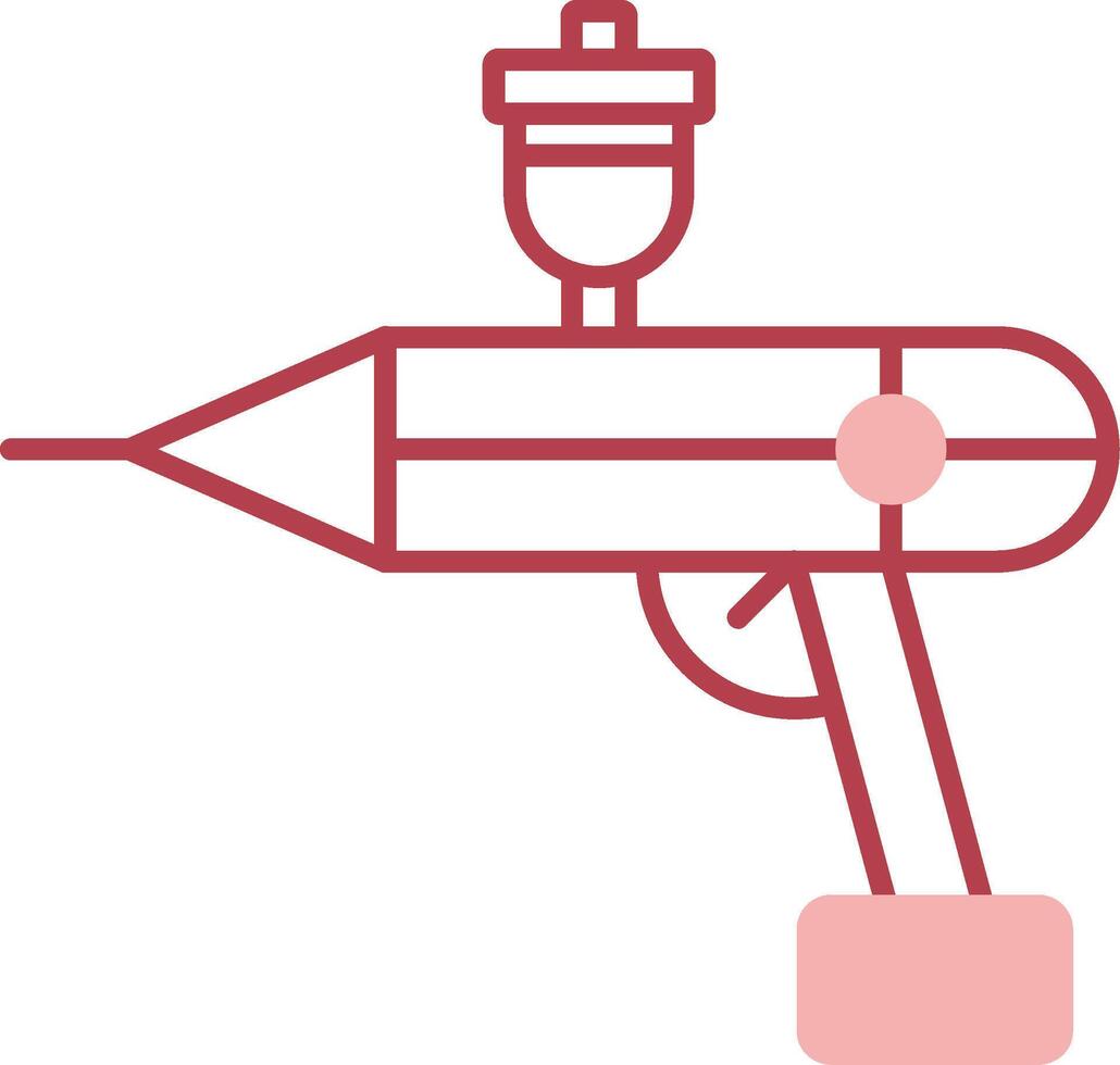 Airbrush Solid Two Color Icon vector