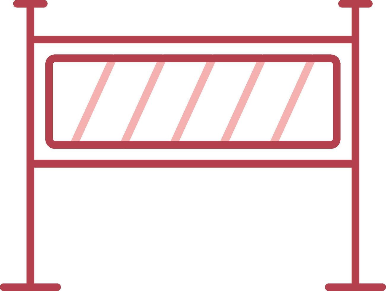Barrier Solid Two Color Icon vector