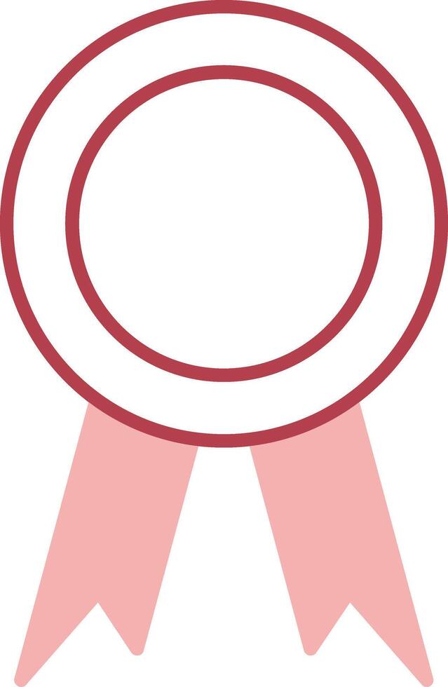 Award Solid Two Color Icon vector
