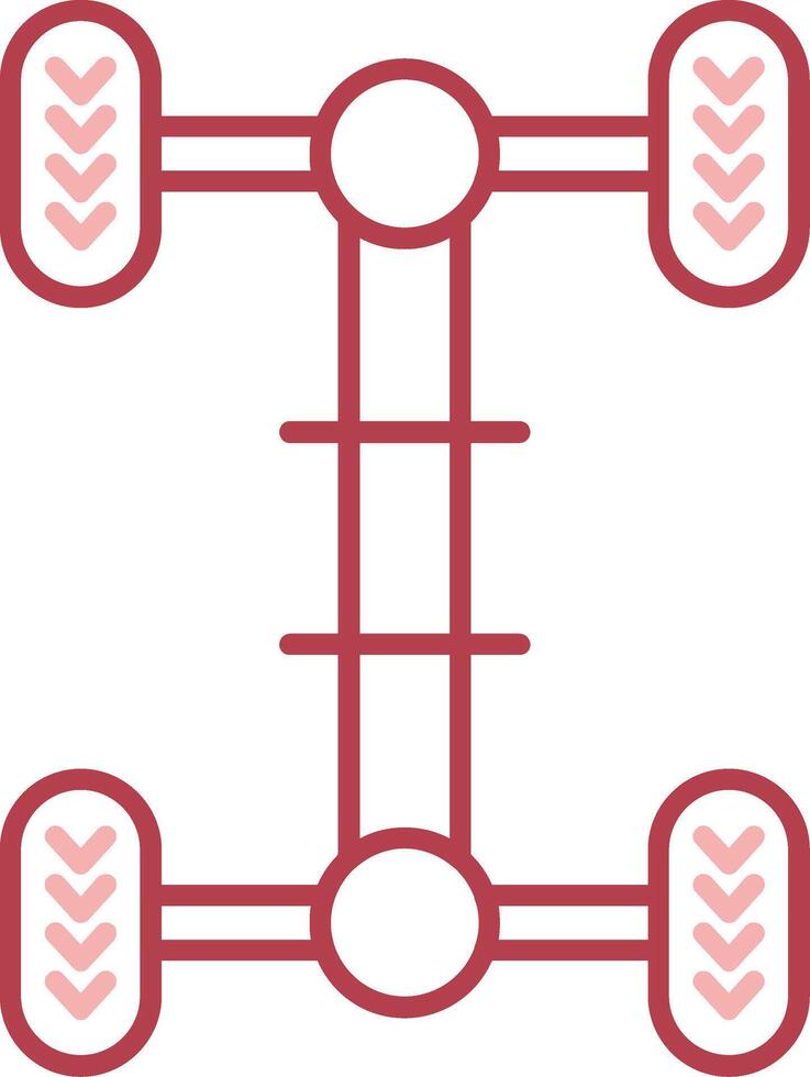 Chassis Solid Two Color Icon vector