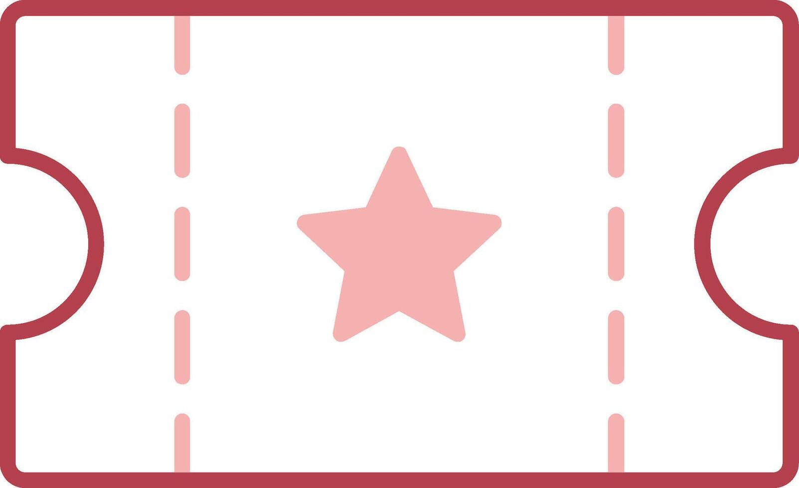 Ticket Solid Two Color Icon vector