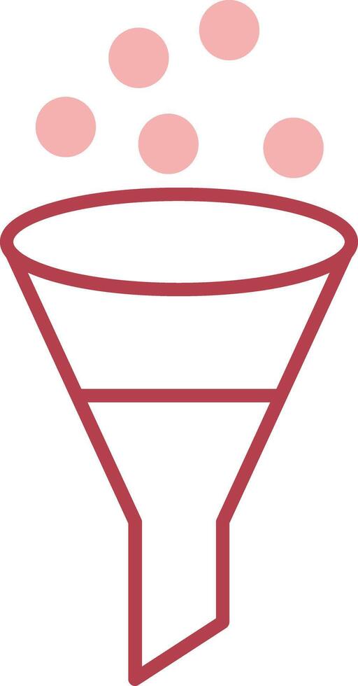 Funnel Solid Two Color Icon vector