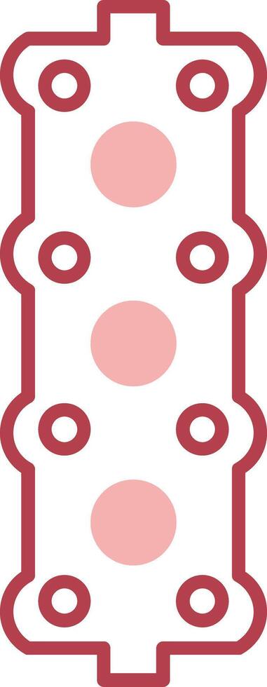 Gasket Solid Two Color Icon vector