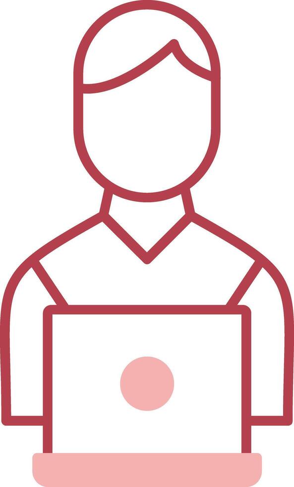Working Solid Two Color Icon vector