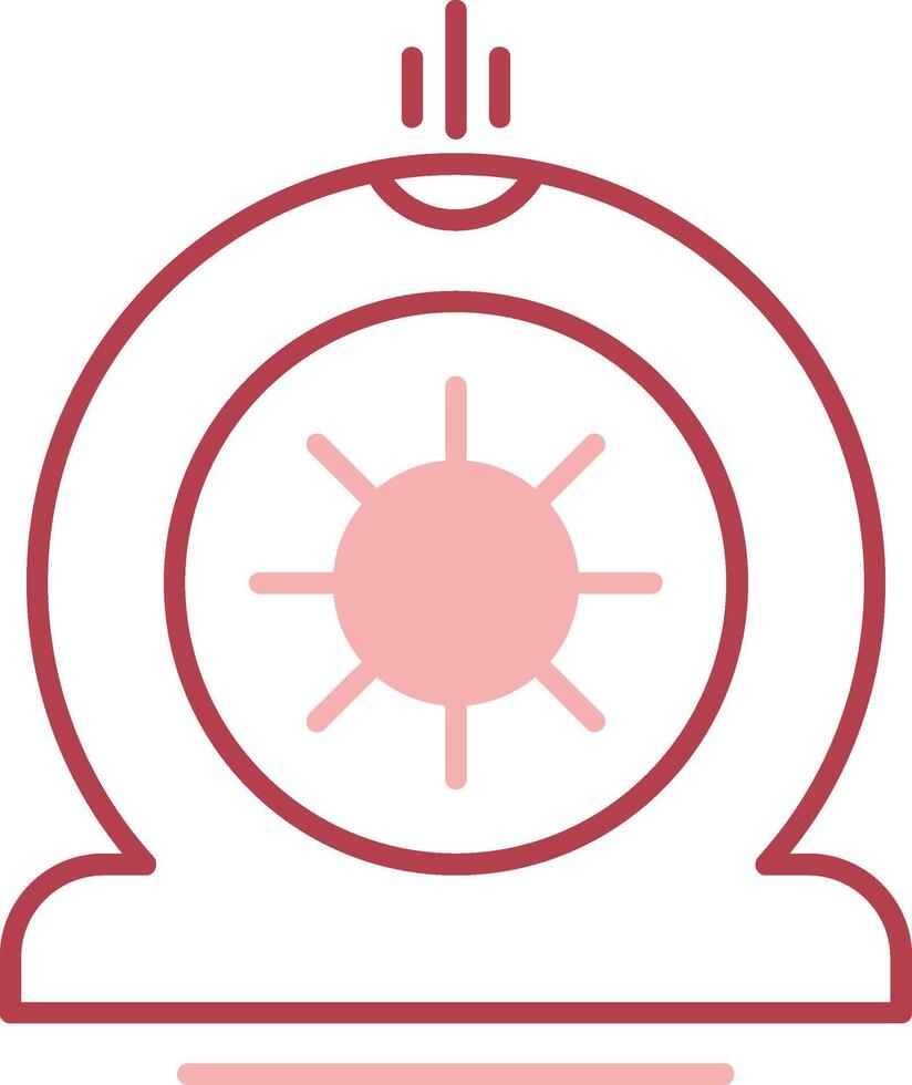 Flat Tire Solid Two Color Icon vector