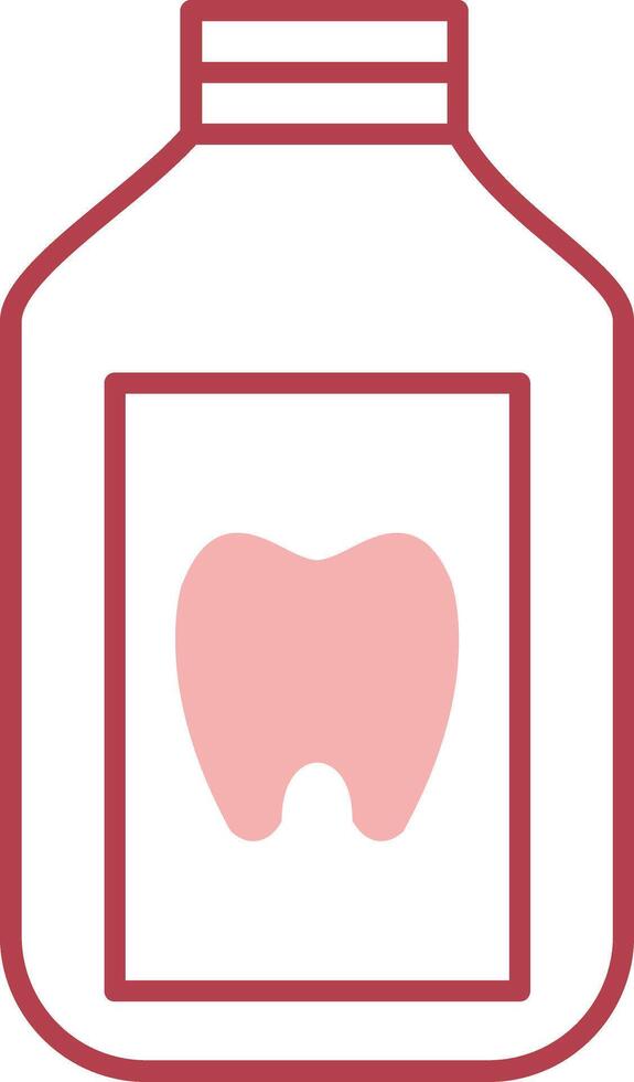 Mouthwash Solid Two Color Icon vector