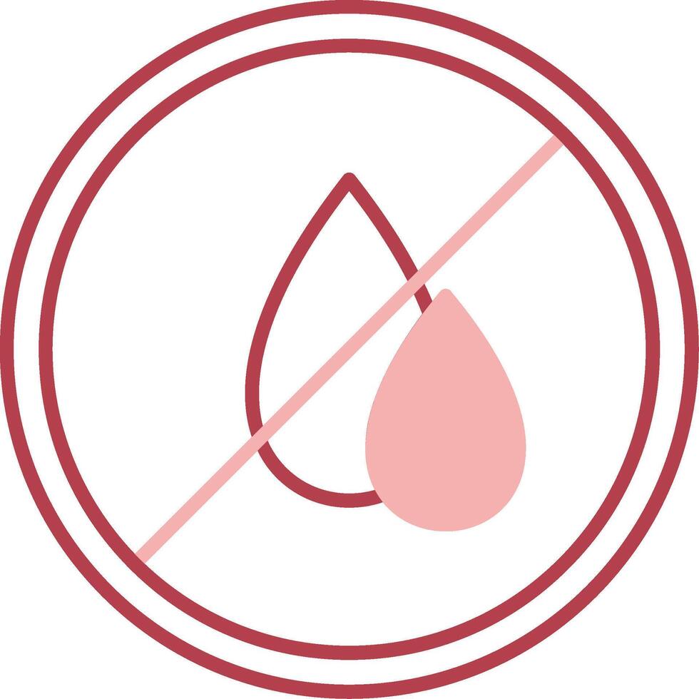 Water Scarcity Solid Two Color Icon vector