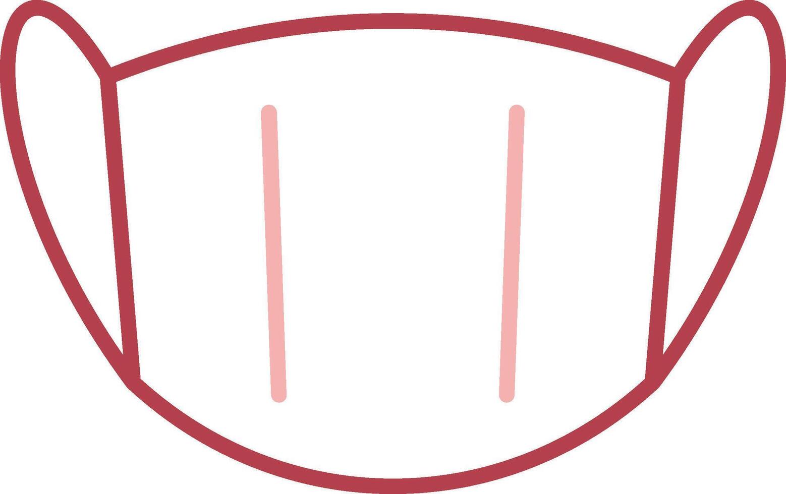 Medical Mask Solid Two Color Icon vector