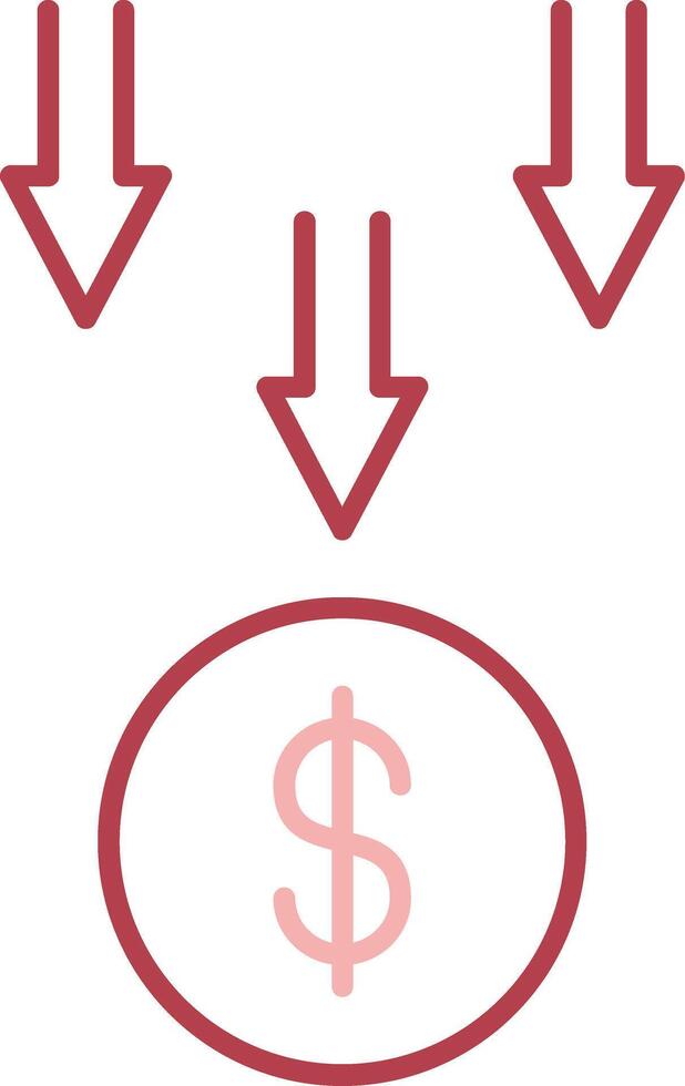 Bankruptcy Solid Two Color Icon vector