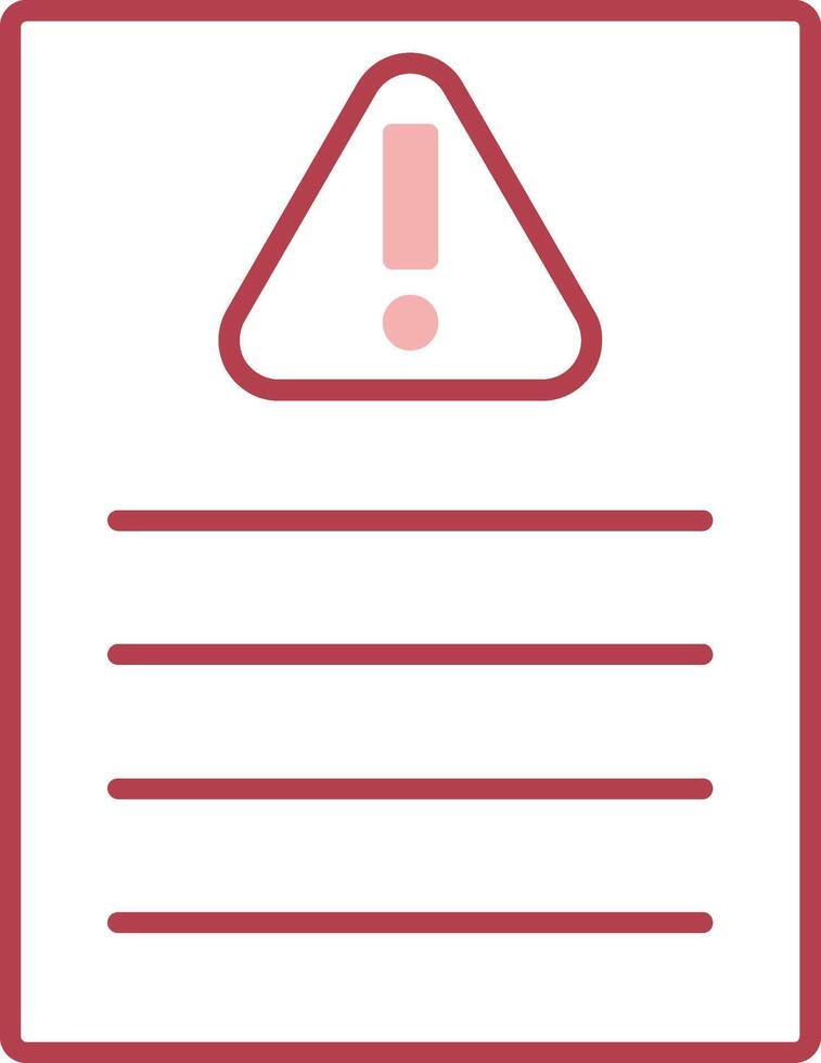 Acceptable Risk Solid Two Color Icon vector