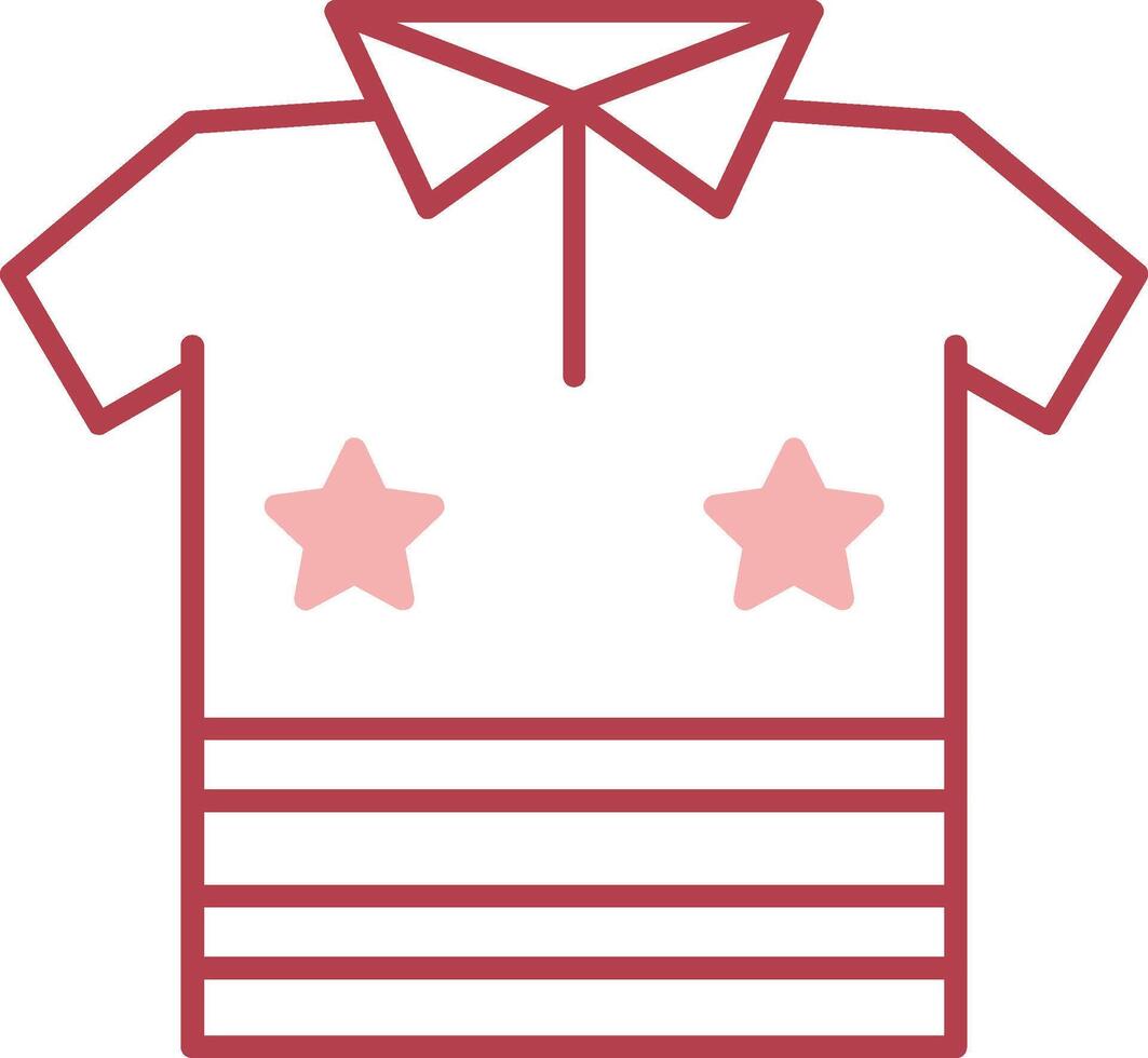 Shirt Solid Two Color Icon vector