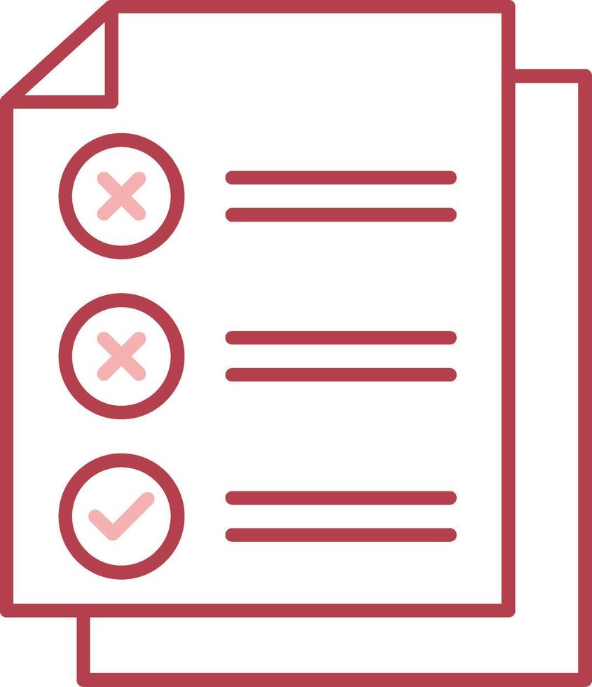 Check List Solid Two Color Icon vector