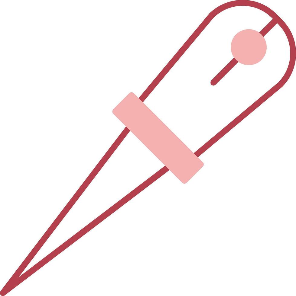 Awl Solid Two Color Icon vector